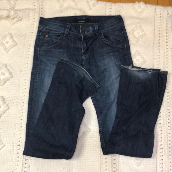 Hudson Jeans Denim - Hudson Dark wash Low Rise Flare Jean